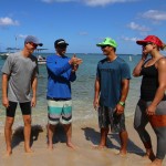 Coach John Puakea talking to the team 